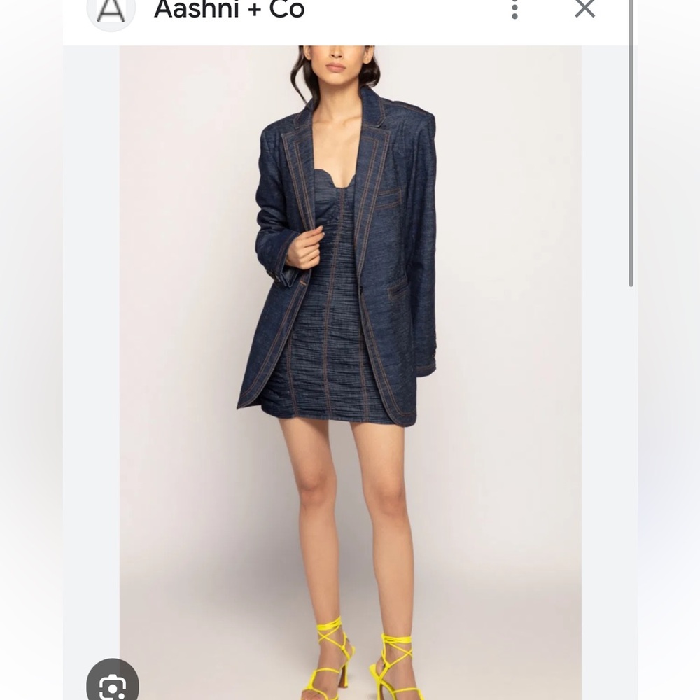 Saaksha and  Kinni Dark Blue Denim Jacket